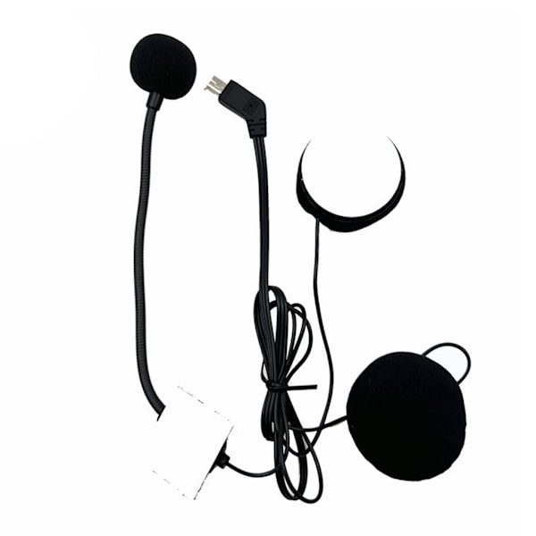 Halvhjelmer Headset Høyttaler Vindtett og Støyreduserende Munnstykke Mikrofon