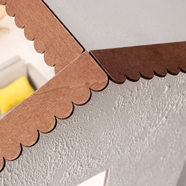 Trä Dockhus Takspån Tillbehör DIY Hantverk Heminredning