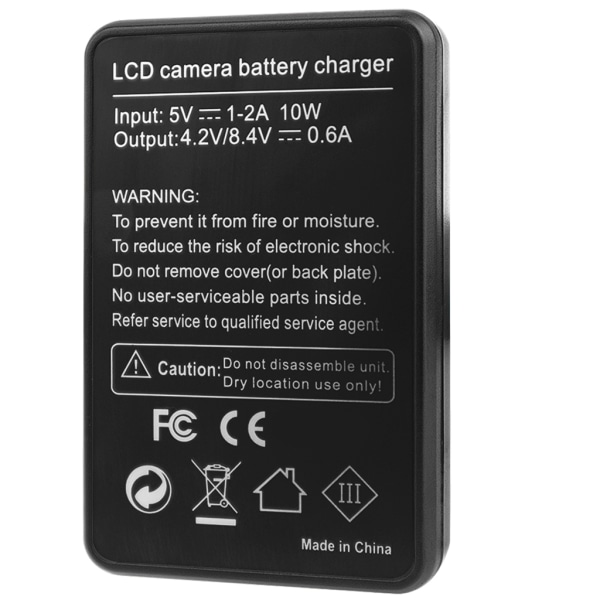 Bärbar EN-EL20 LCD-skärm Enkel laddare Ersättning för 1 AW1 J1 J2 J3 J4 PM006 Kamerabatterier LCD-laddare