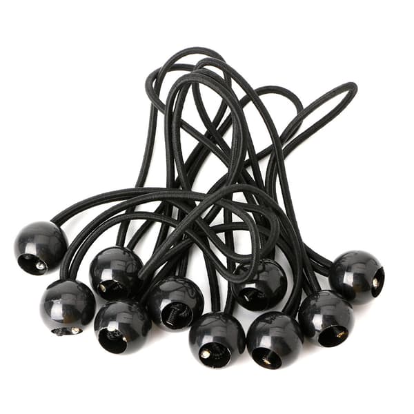 10 st Flaggstångsklämmor Boll Bungee Snöre Band Rep Fäst Vindstrutar Flaggor På Stänger