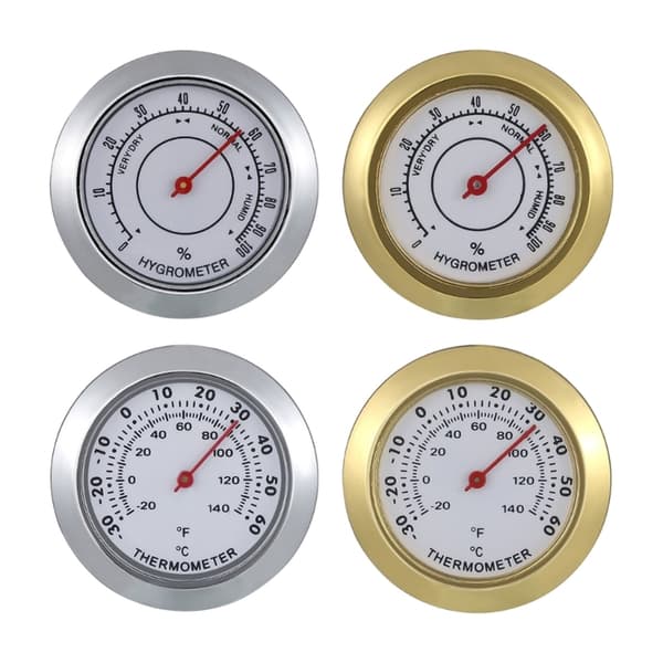 43 mm mini husholdningsgitarveske hygrometer hygrometer termometre A
