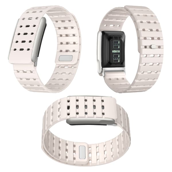 Silikonarmband med spänne i zinklegering, magnetfäste, perforerat, hållbart Blue light blue Standard model
