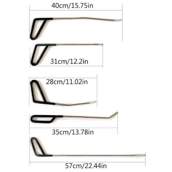 Buckelreparationskrokar Tryckstänger Krokverktyg Auto Tryckstänger Lackfri Buckelreparation