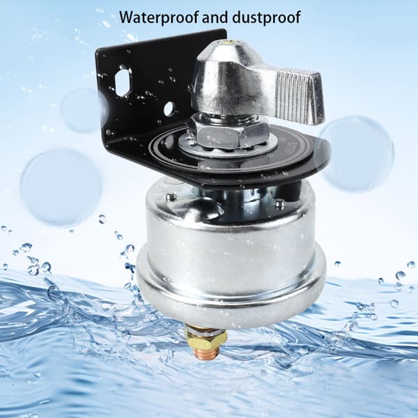 12-48V Strømbatteri Isolator Isolationskontakter Afbryd Strøm Silver