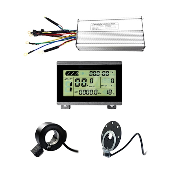 1000W 30A Børsteløs Motor Hastighedsregulator Sinusbølge Regulator LCD Display