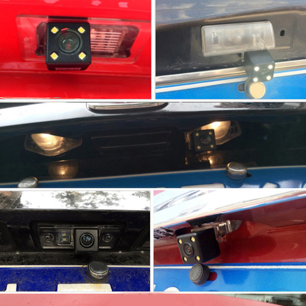 Backkamera Nummerskylt Fäste Backup View Mirror Cam för Kia K3 K3S