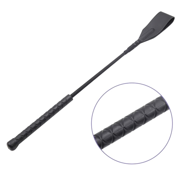 Portable Riding Crop PU Läder Hästpiska Crop Props Utomhusfransstillbehör för ridhästar, scenprestanda