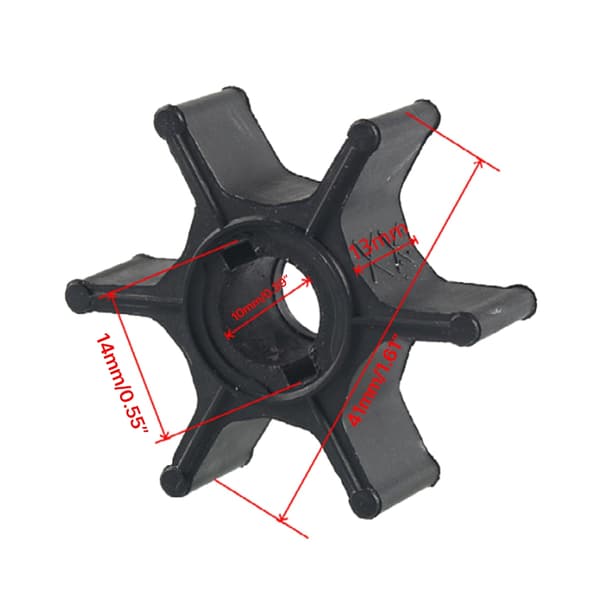 Vattenpump Impeller 183097 Vattenpump Impeller för 4 5 6 8HK Båttillbehör