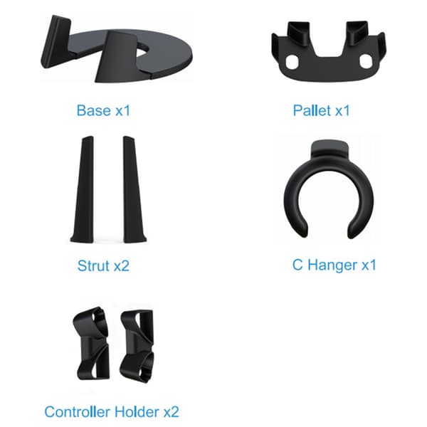 VR Headset Stativ Headset och kontroller Hållare Monteringsstation för Oculus Rift/S Headset och för Touch Controller