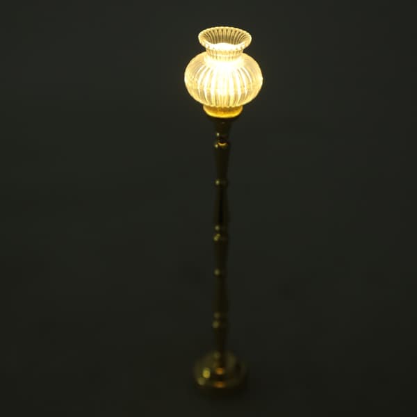 Miniature Gulvlampe Model Dukkehus Tilbehør Rollespil Møbler