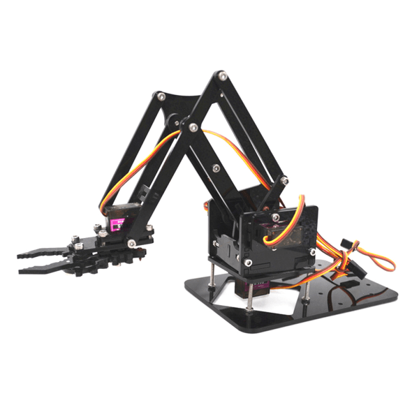 Gör-det-själv montering mekanisk arm robotklo för skaparutrymme som används av högskolestudent Enkel att använda mekanisk arm