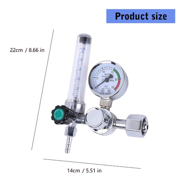 Argongassregulator for sveiseapplikasjoner Lufttrykksreduserer