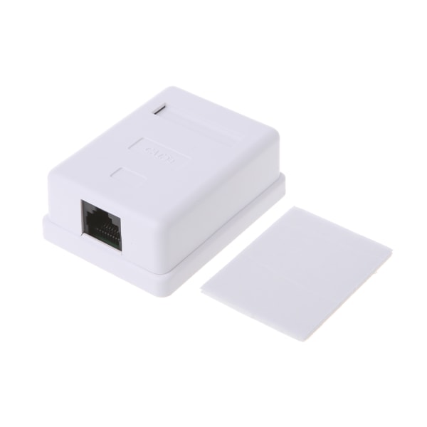 Cat6 RJ45 Overflatemontert Boks Skrivebord Informasjonsnettverk Koblingsboks Kontakt