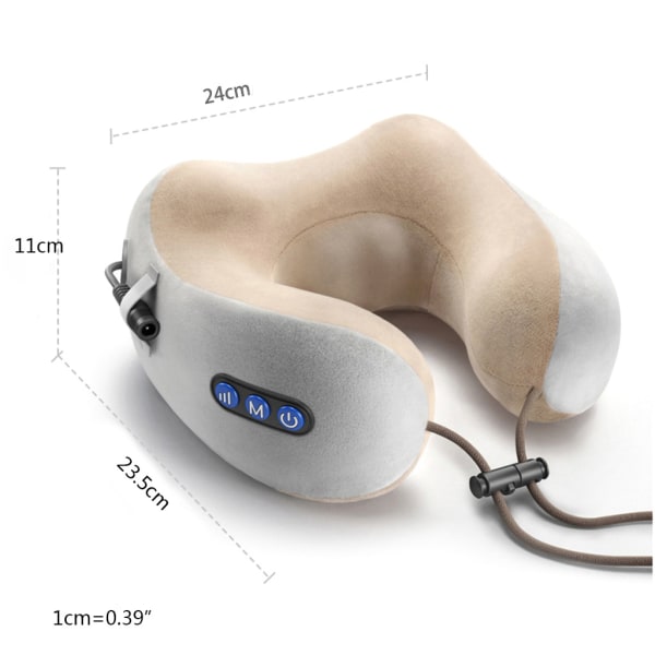 Bil U-formad elektrisk massagekudde Multifunktionell halskotmassager One-click Start