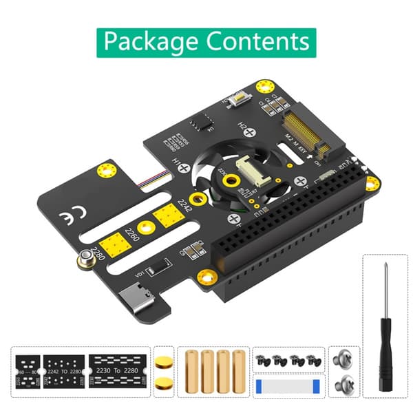 3 i 1 Combo M.2 NVME Till Pcie Adapter Stöder M.2 2230 2242 M Key NVME SSDs