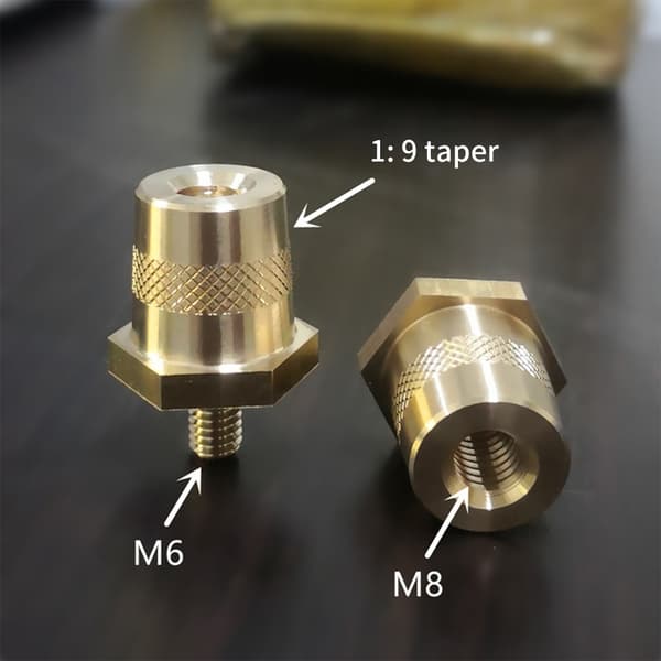 Akun navan sovitin, 3 koon kierre, akun navat, sovitin External 8mm Internal 8mm