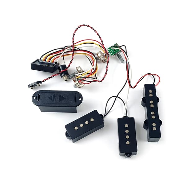 Elektrisk gitarforsterkerkrets med 3-bånds equalizer EQ forforsterkerkrets