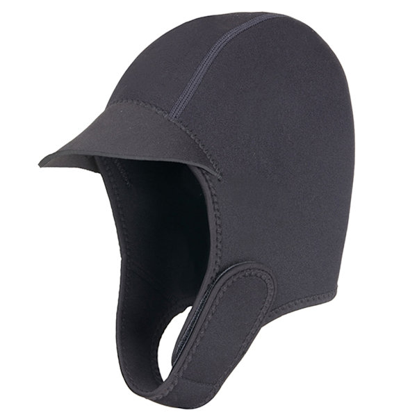 Termisk Svømmehette Neopren Dykkerhette 2mm Termisk Lue Justerbar Beanie Surfing Dykkerhette Hodeplagg for Menn Kvinner