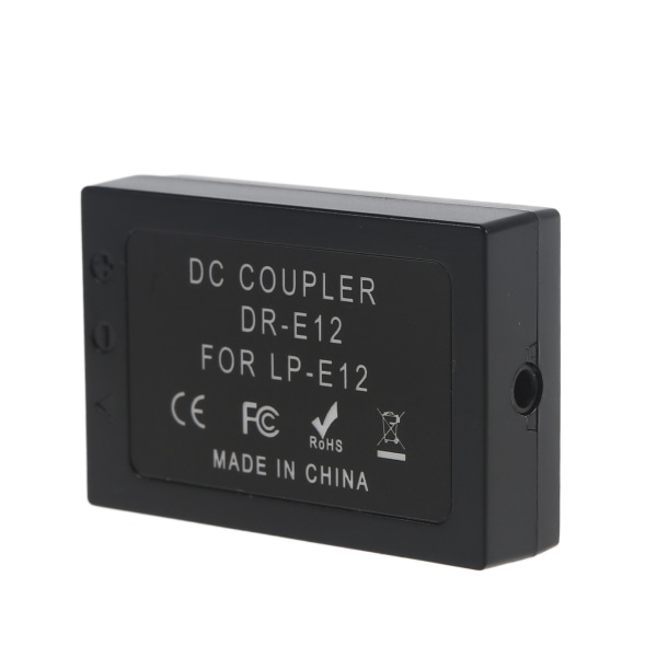 Kamera Dummy Batteri Type-C till för LP E12 Adapter Power för M2 M10 M50 M100 M200-serien