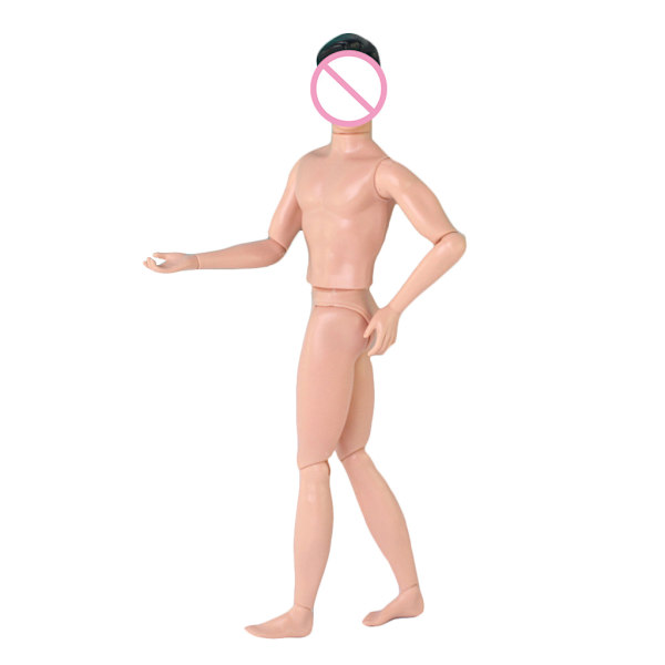 1/6 BJD dukke med kuleledd, naken mannlig dukke for DIY interaktiv naturtro Ken-dukke kjæreste med 14 bevegelige ledd G