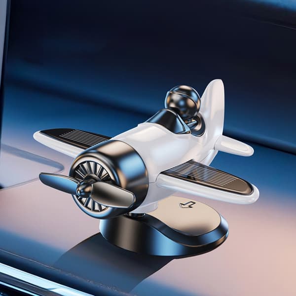 Dynamisk 360 Fly Dashboard Dekorasjon Solcelledrevet for Lang Tur White