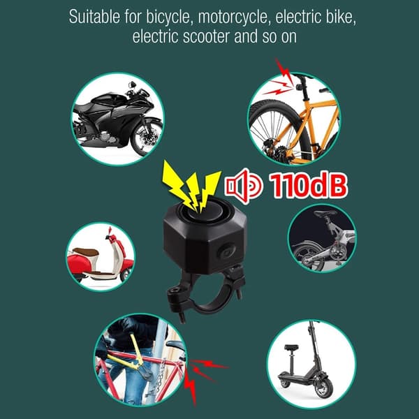 Motorcykel Stöldskydd Vibrationslarm System Fordon Säkerhetslarm System