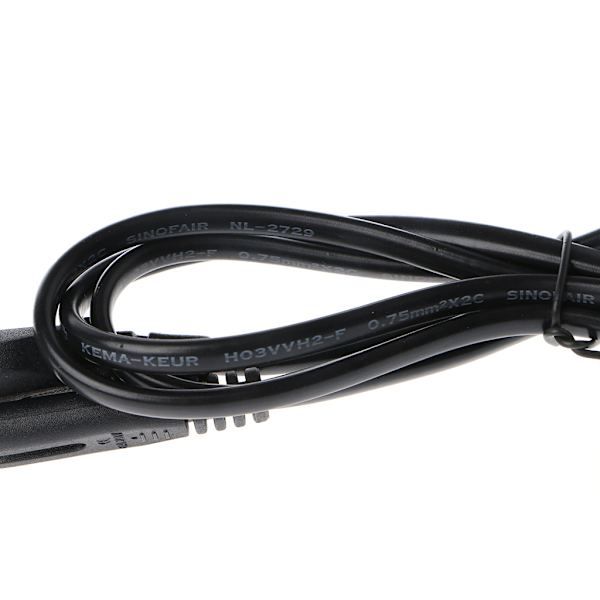 1,5 m Figur 8 Power Kabel Euro EU Europeisk 2-polig AC-kontakt