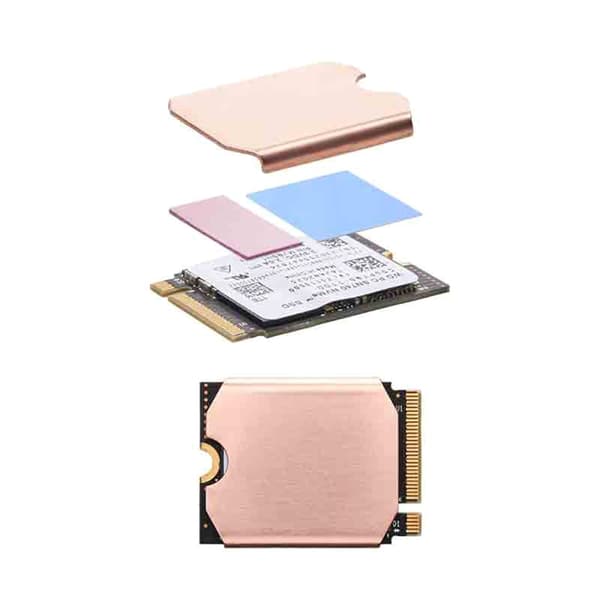Kobber køleplade radiator til SteamDeck Game M2 NVMe 2230 køling termisk pude