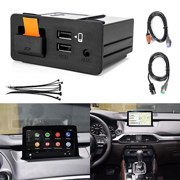 TK78-66-9U0C Auto USB Adapter Hub Auto Retrofit- Kit USB Port Adapter Hub Kit