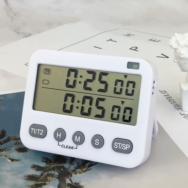 Digital timer til madlavning, magnetisk nedtællingstimer