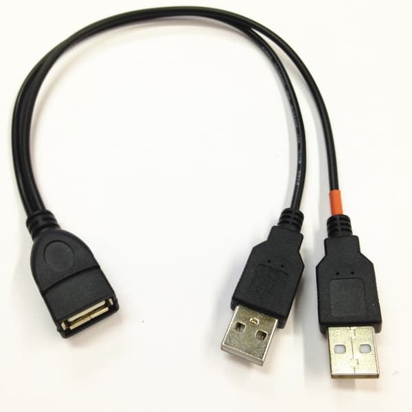 Fleksibelt USB2.0 Splitterkabel til Tilslutning af Flere Enheder Strømkabel
