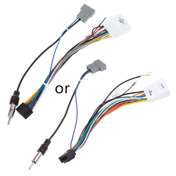 Bilradio Kabel 16 pin Strømledning Sele Adapter Stereo Radio Strømkontakt