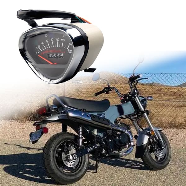 Motorcykel LCD Digital Odometer Tachometer Speedometer Vandtæt Måler