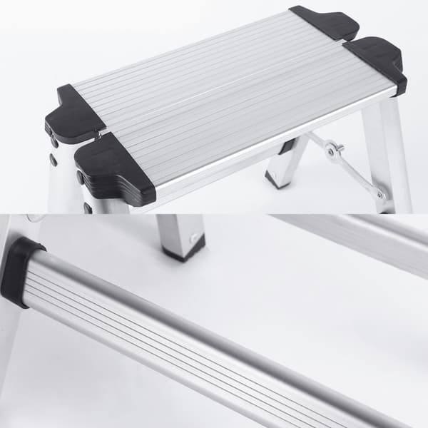 Vikbar pall multifunktionell inomhus trappstege aluminiumstege