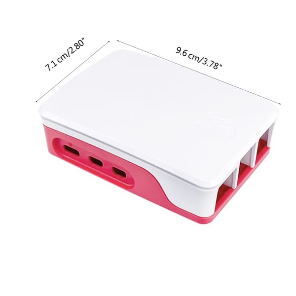 ABS Kabinet til Raspberry Pi 5 Forbedrer Ydeevnen med Indbygget Køleventilator
