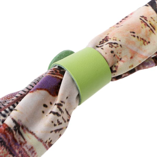 10 stk skjerfklips fargerike PU-skinnfester spenner knappelukninger for kvinner