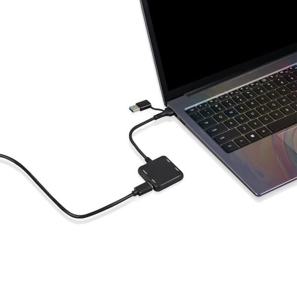 USB C til USB Hub-adapter 4 i 1 USB3.0 til computere, tablets og smartphones