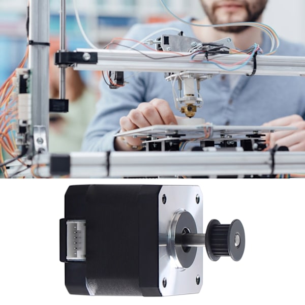 Högkvalitativ 3D-skrivarstegmotor med 1A ström och 1,8 graders steg