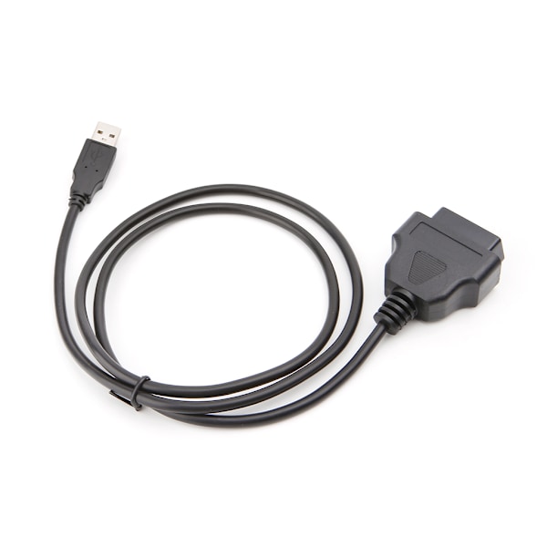 16-pin OBD2 til USB-port lader adapterkabel kontakt diagnostisk verktøy