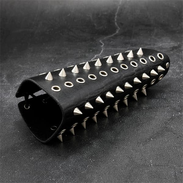 Nitar dubbade armskydd snörningsdesign PU-armbågar för scenshow