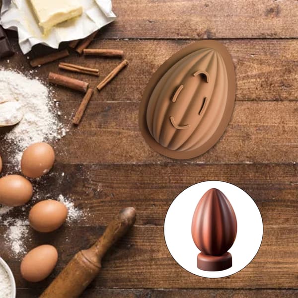 Silikone æggeform chokoladeskaller form til påske blød og nem at bruge gave