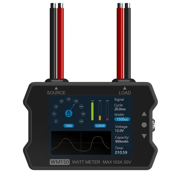 Power Testing Equipment WM150 150A 50V Wattmätare Effektmätare LCD-display