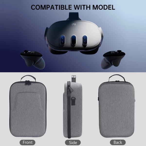 Case förvaringsväska för Quest3 VR-tillbehör Glasögonhandtag och laddarväska Väskaskydd Yellow