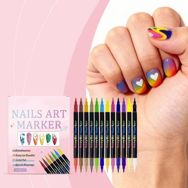 1Box Creative DIY Nail Art Tool Nail Point Graffiti Dotting Pen Simple Applicat