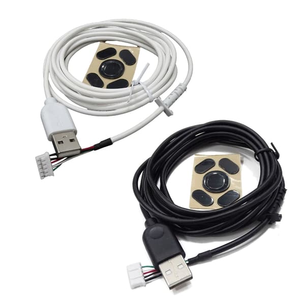 USB-kabel og musefødder til G102 Gaming Mouse erstatningsledning Black