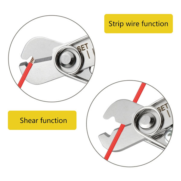 Wire Stripper Cutter med Skarp Rustfri Stål Klinge til Tynd Tråd