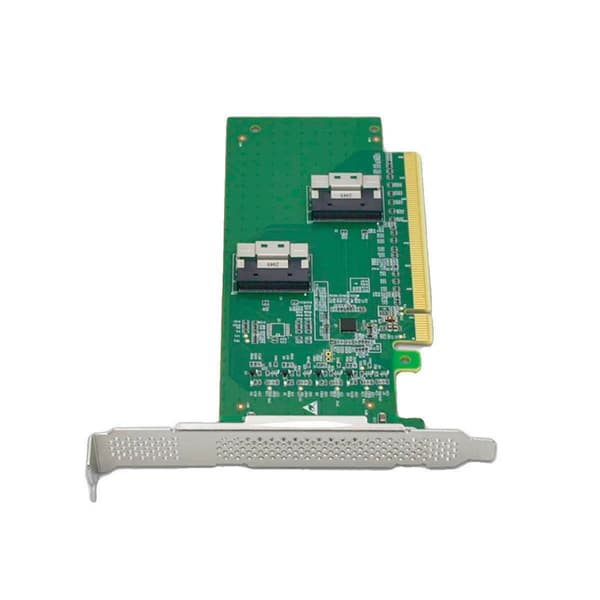 Speed PCIExpress x16 til 2 SlimSAS SFF8654 8i Adapterkort til PC-tilbehør