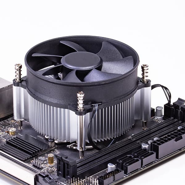 T50C CPU-kylare ITX Desktop Chassi Radiator Kopparkärna CPU-kylfläkt 93mm