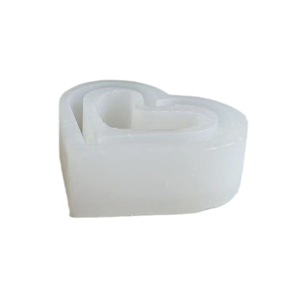 DIY Hjärtformad Hydroponisk Blomvas Silikonform för Hemdekorationer Skapa Vackra Blomsterarrangemang Resin Form