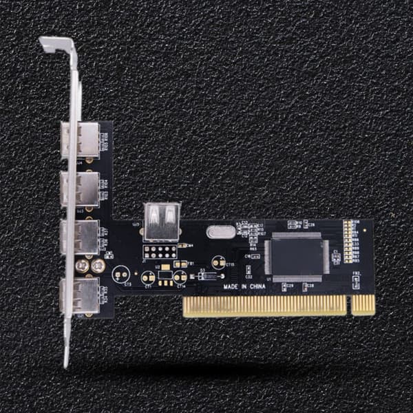 PCI USB-kortadapter PCI til USB 2.0 5 porter 4 eksterne 1 intern kontroller
